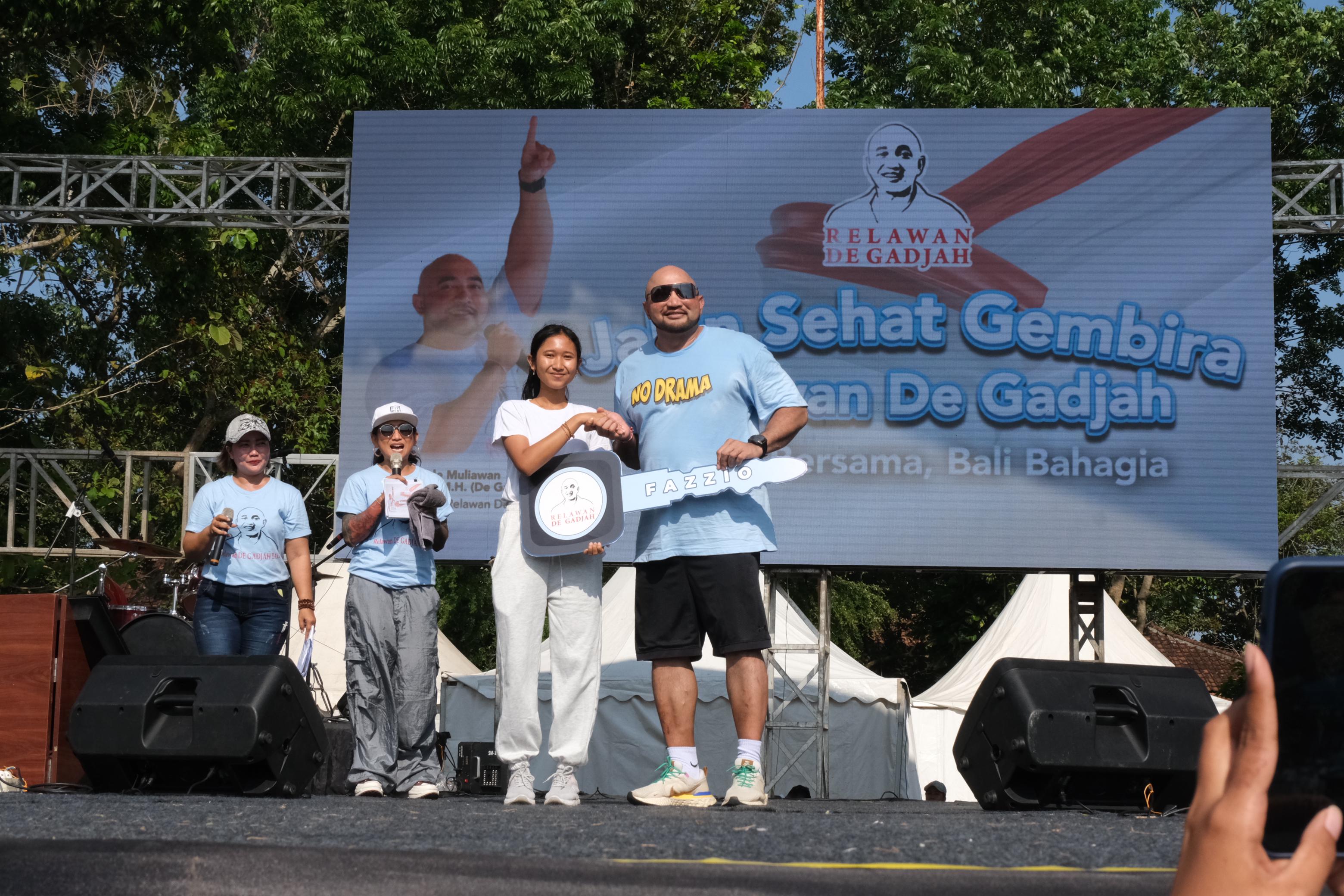 Kadek Sutha Ikut Jalan Sehat Bahagia Relawan De Gadjah Incar Motor, Malah Dapat Rumah