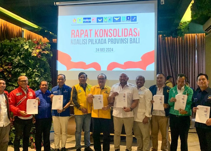 Koalisi Indonesia Maju Sepakat Usung Mantra-De Gadjah dalam Pilgub Bali 2024